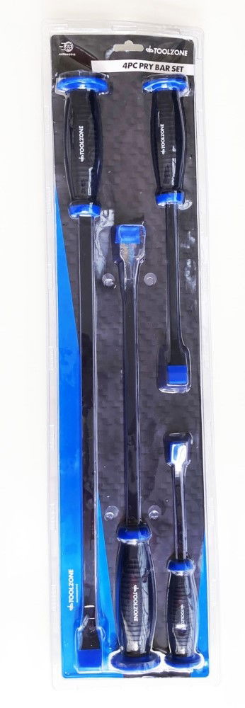 PRY BAR SET 4PC QUALITY HANDLES 210mm-590mm - TOOLZONE KDPPN003 thumbnail 2