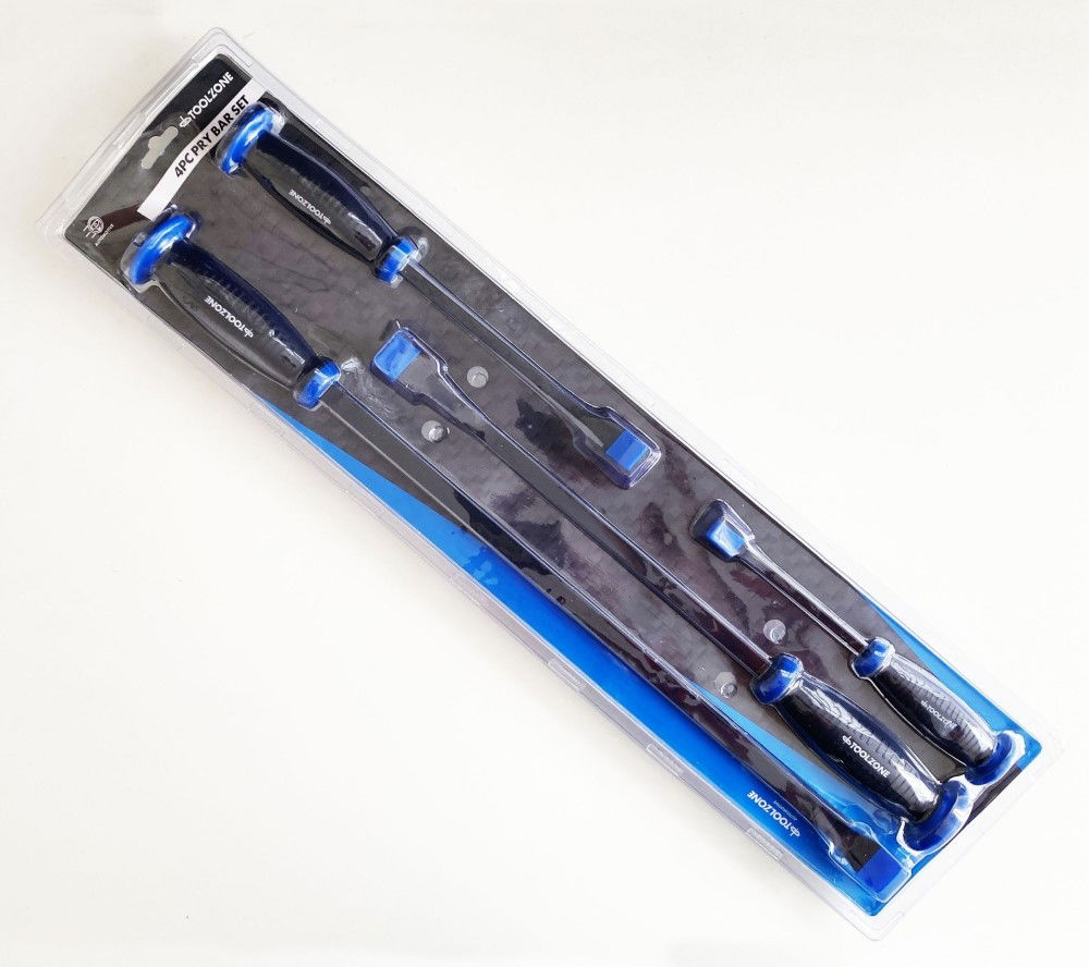 PRY BAR SET 4PC QUALITY HANDLES 210mm-590mm - TOOLZONE KDPPN003 thumbnail 3