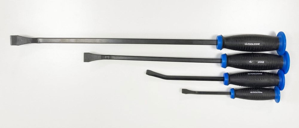 PRY BAR SET 4PC QUALITY HANDLES 210mm-590mm - TOOLZONE KDPPN003 thumbnail 7