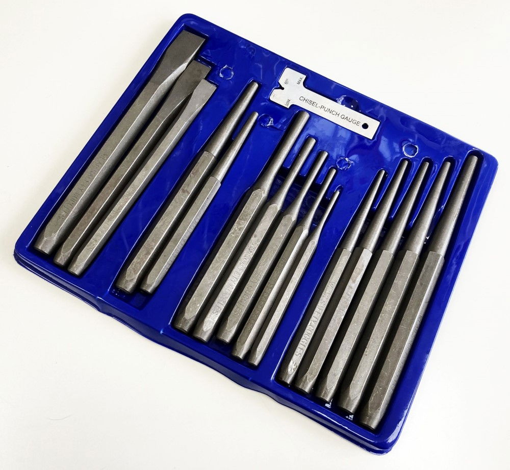 PUNCH AND CHISEL SET 16PC CRV 6150 TEMPERED - TOOLZONE KDPPN004 thumbnail 5