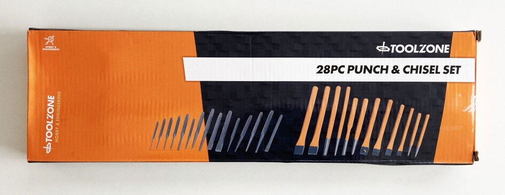 PUNCH AND CHISEL SET 28PC JUMBO CRV VINYL POUCH - TOOLZONE KDPPN006 image 1