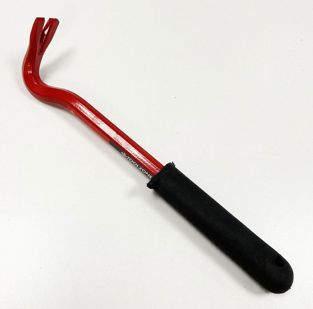 PRY BAR 10 SWAN NECK RUBBER HANDLE - TOOLZONE KDPPN013 thumbnail 2