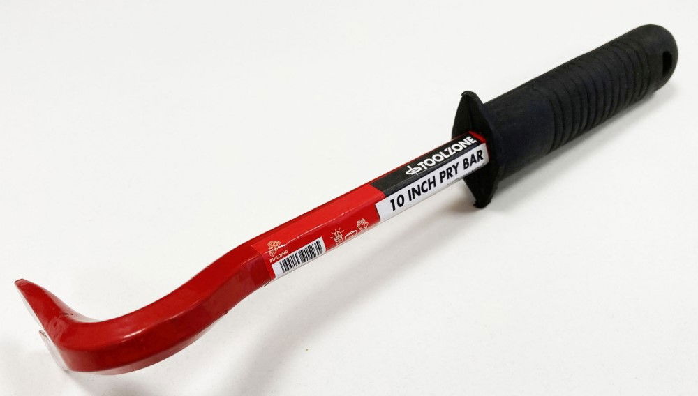 PRY BAR 10 SWAN NECK RUBBER HANDLE - TOOLZONE KDPPN013 thumbnail 4