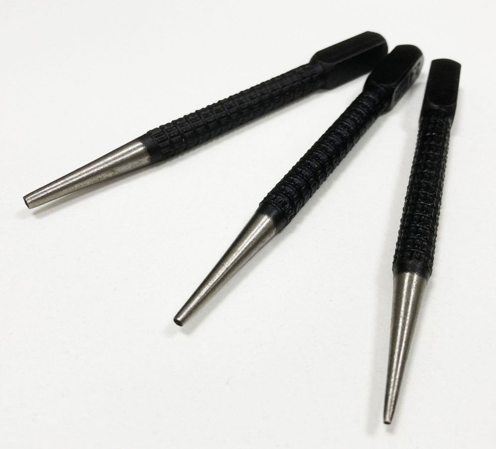 NAIL PUNCH SET 3PC 1/16, 3/32, 1/8 ALLOY STEEL - TOOLZONE KDPPN096 thumbnail 3