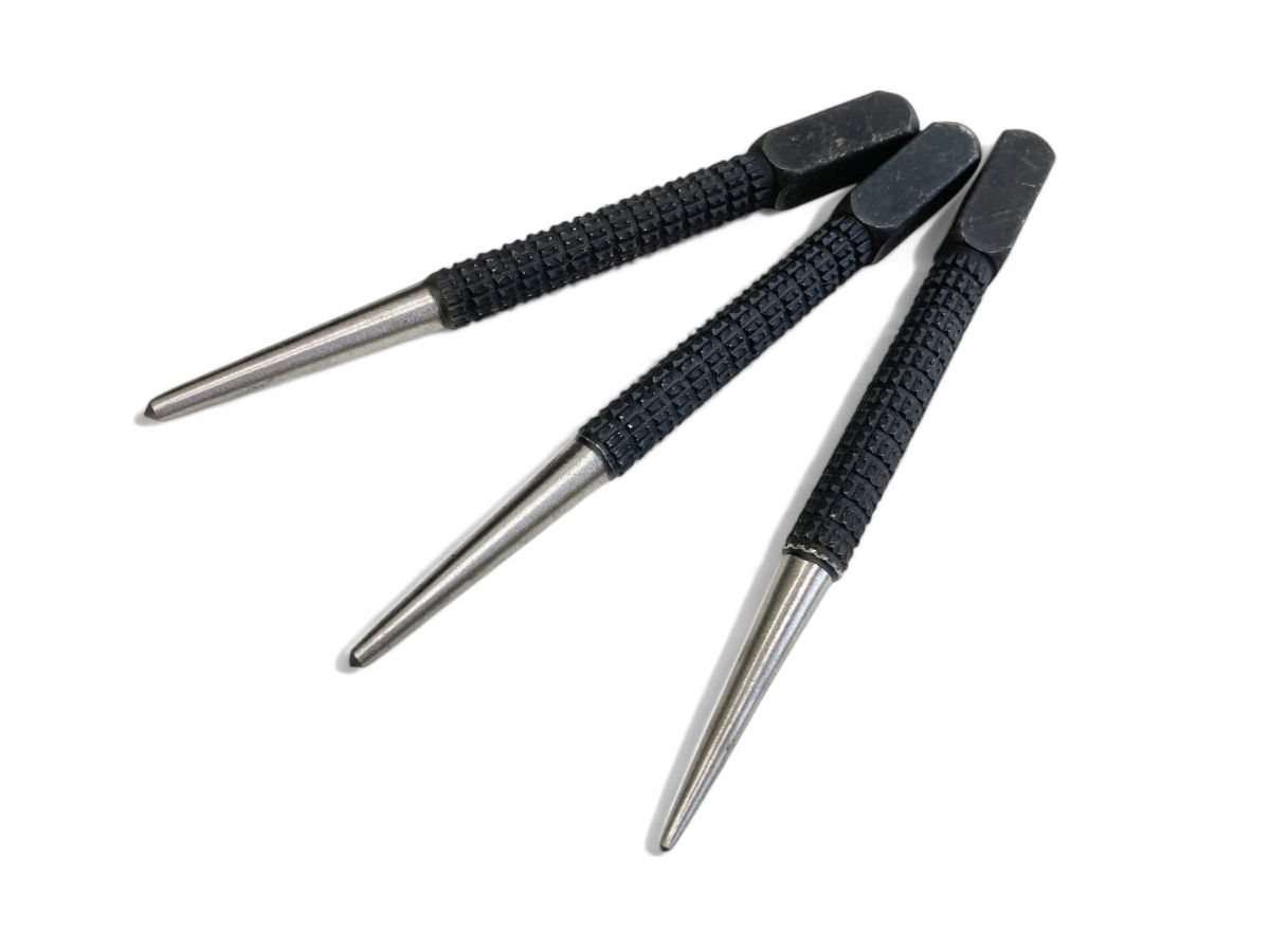 CENTRE PUNCH SET 3PC 1/16, 3/32, 1/8 ALLOY STEEL - TOOLZONE KDPPN097 thumbnail 2