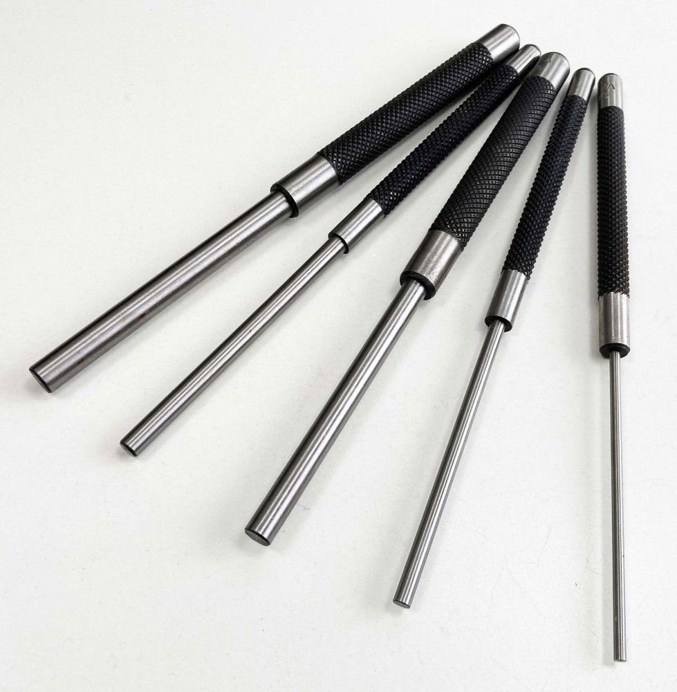 PIN PUNCH SET PARALLEL 5PC 1/8, 3/16, 1/4, 5/16, 3/8 HARDENED STEEL - TOOLZONE KDPPN100 thumbnail 3
