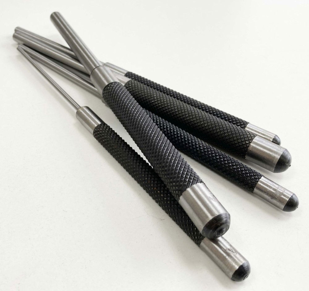 PIN PUNCH SET PARALLEL 5PC 1/8, 3/16, 1/4, 5/16, 3/8 HARDENED STEEL - TOOLZONE KDPPN100 thumbnail 4