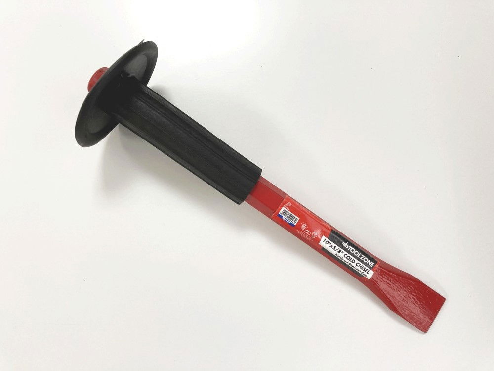 COLD CHISEL 10 x 5/8 WITH PLASTIC HAND GUARD - TOOLZONE KDPPN147 thumbnail 3