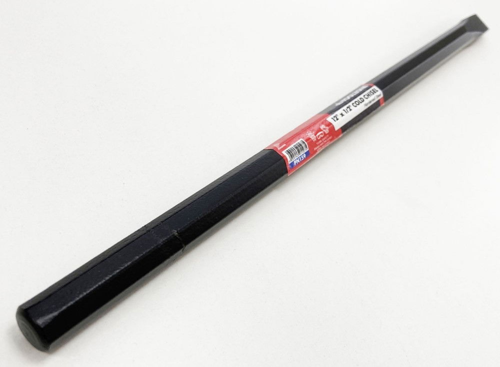 COLD CHISEL 12 x 1/2 DROP FORGED HARDENED STEEL BLACK FINISH - TOOLZONE KDPPN159 thumbnail 3