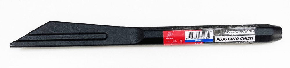 PLUGGING CHISEL 250mm x 20mm HARDENED STEEL - TOOLZONE KDPPN165 image 1