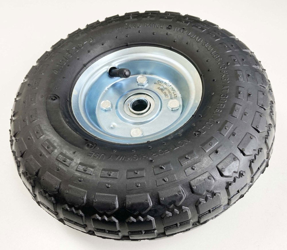 SACK TRUCK SPARE WHEEL SILVER CENTRE 250 x 76mm 16mm BORE - TOOLZONE KDPRM003 thumbnail 2