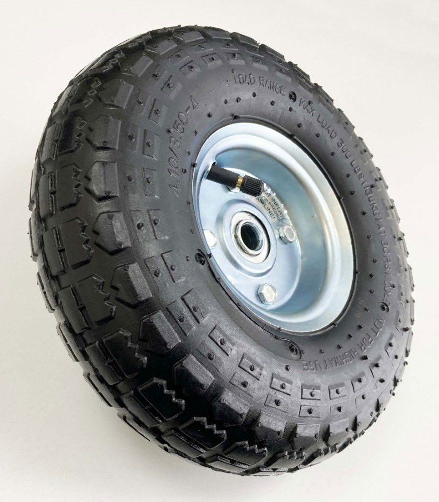 SACK TRUCK SPARE WHEEL SILVER CENTRE 250 x 76mm 16mm BORE - TOOLZONE KDPRM003 thumbnail 3
