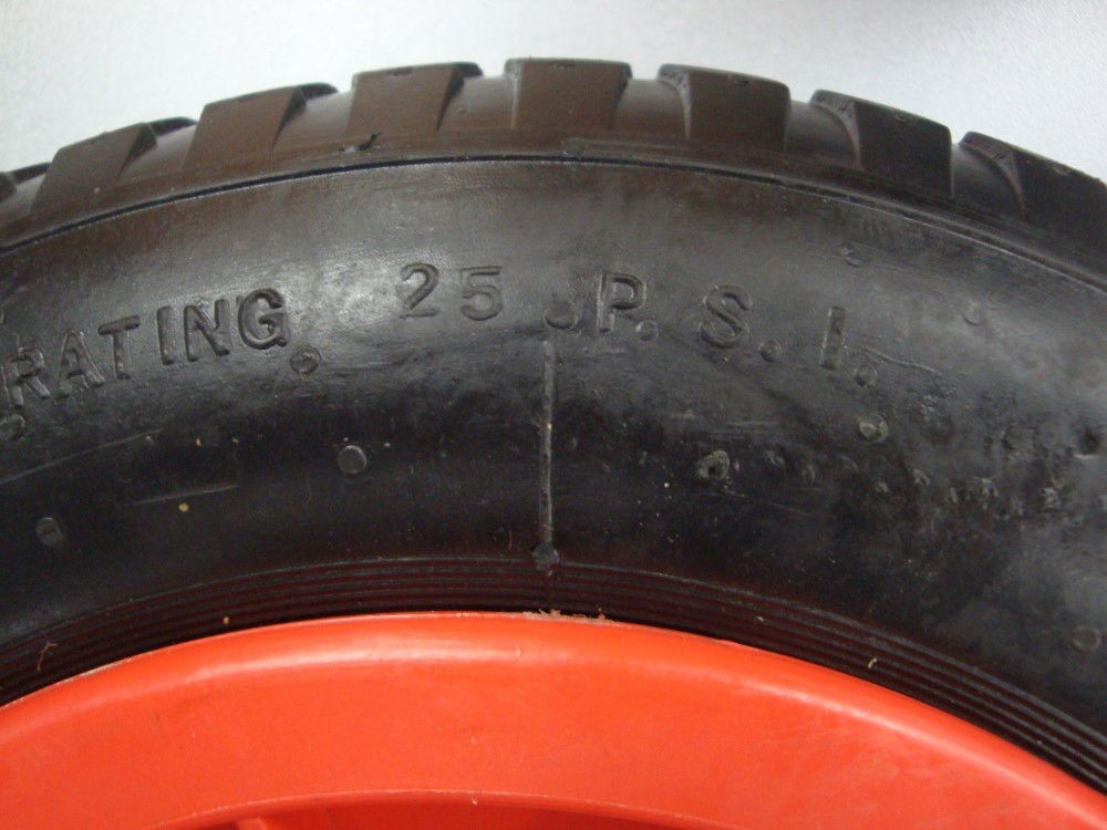 WHEELBARROW WHEEL 350x85mm 4PLY 25mm BORE 3.50-8 - TOOLZONE KDPRM026 thumbnail 4