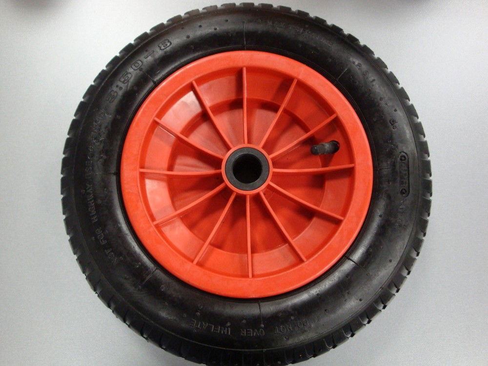 WHEELBARROW WHEEL 350x85mm 4PLY 25mm BORE 3.50-8 - TOOLZONE KDPRM026 thumbnail 6