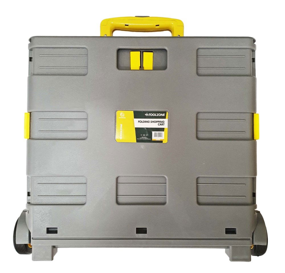 SHOPPING CART EXTRA LARGE YELLOW AND GREY PLASTIC - TOOLZONE KDPRM030 thumbnail 3