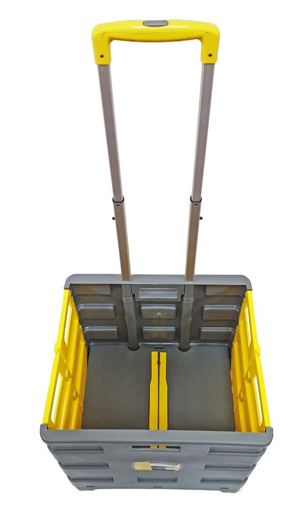 SHOPPING CART EXTRA LARGE YELLOW AND GREY PLASTIC - TOOLZONE KDPRM030 thumbnail 5
