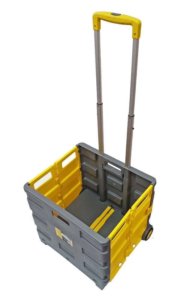 SHOPPING CART EXTRA LARGE YELLOW AND GREY PLASTIC - TOOLZONE KDPRM030 thumbnail 6