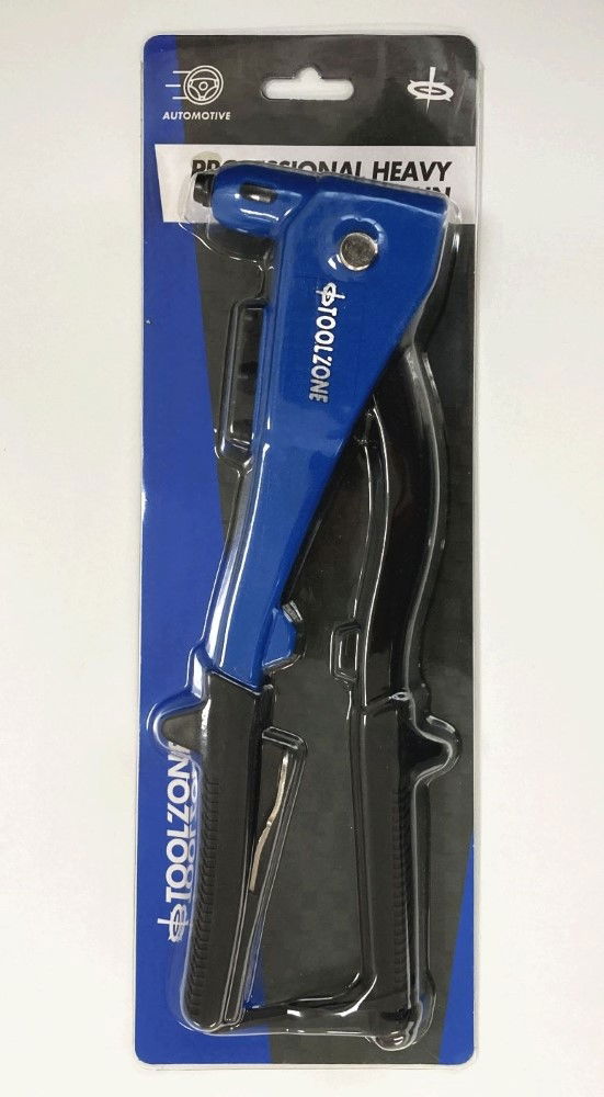 HAND RIVETER 265mm 2.4-4.8mm 4 NOZZLES - TOOLZONE KDPRV002 image 1