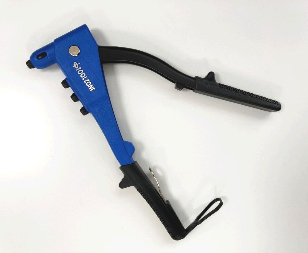 HAND RIVETER 265mm 2.4-4.8mm 4 NOZZLES - TOOLZONE KDPRV002 thumbnail 3