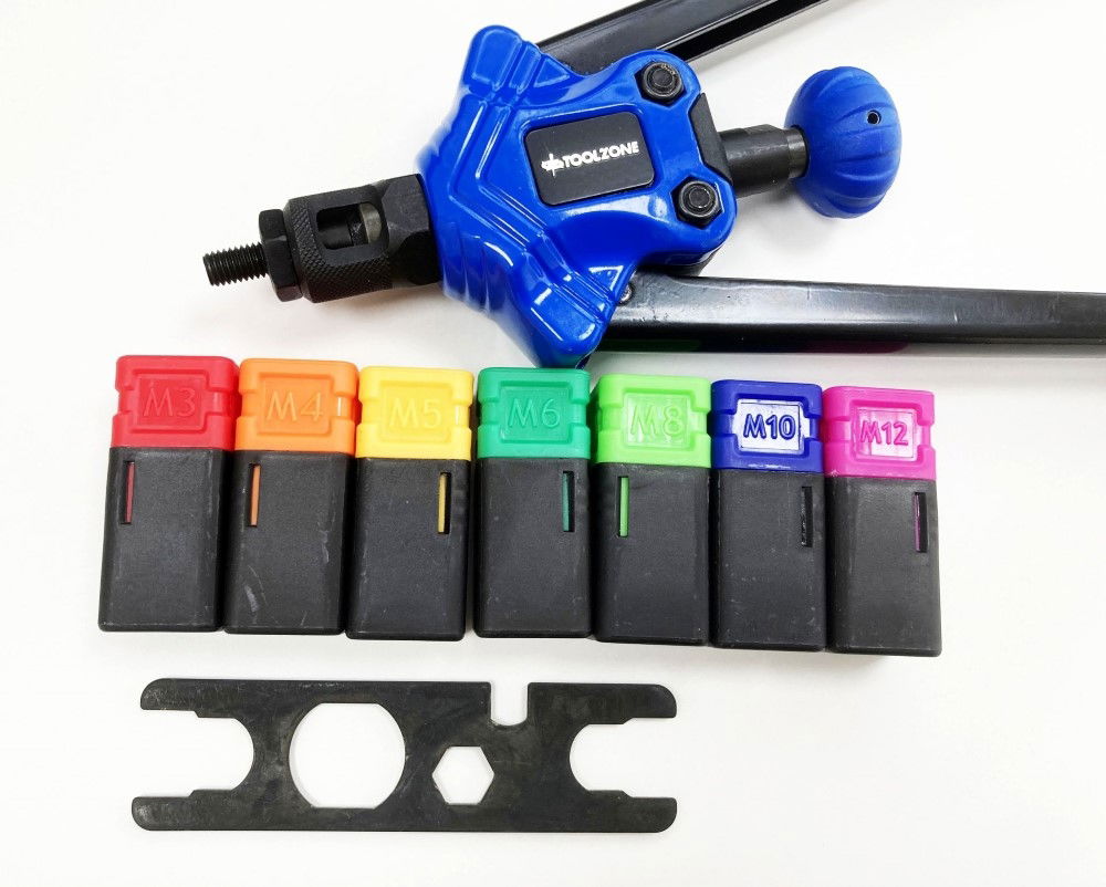 HAND NUT RIVETER M3-M12 360mm - TOOLZONE KDPRV012 thumbnail 8
