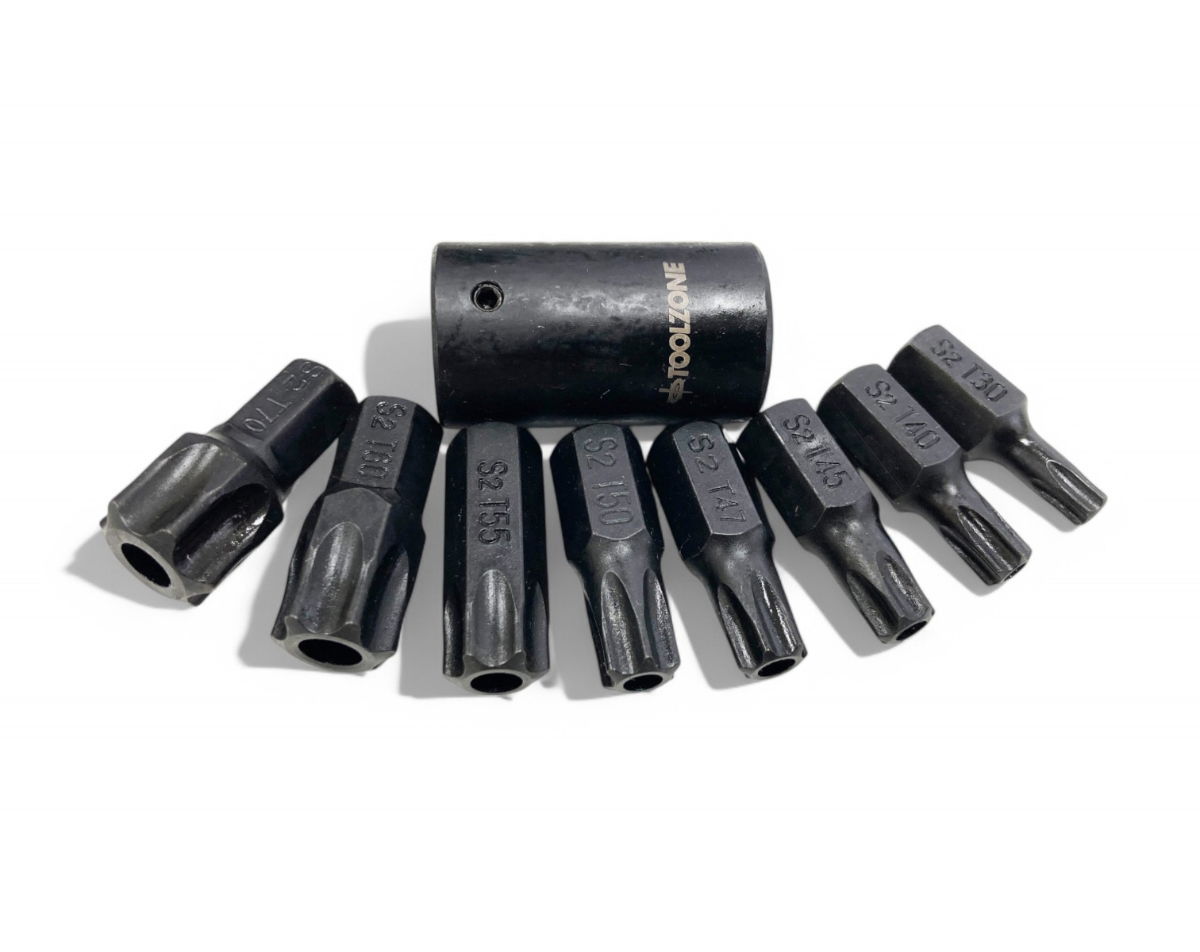 IMPACT STAR BIT SET 9PC T30-T70 1/2 DRIVE - TOOLZONE KDPSD068 thumbnail 2