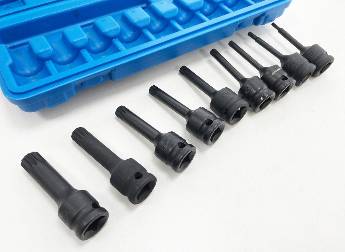 IMPACT SPLINE BIT SET 9PC M4-M16 1/2 DRIVE - TOOLZONE KDPSD070 thumbnail 3