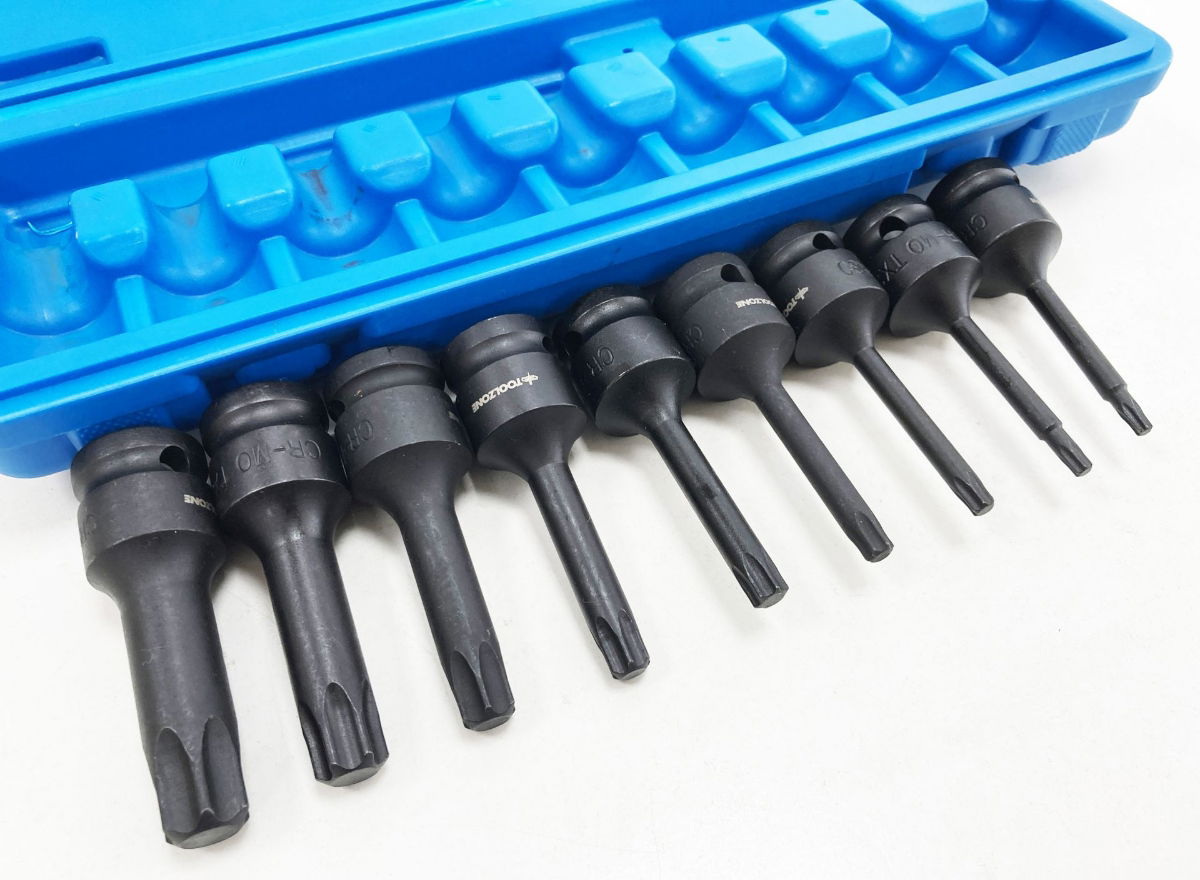 IMPACT STAR BIT SET 9PC T20-T70 1/2 DRIVE - TOOLZONE KDPSD071 thumbnail 3
