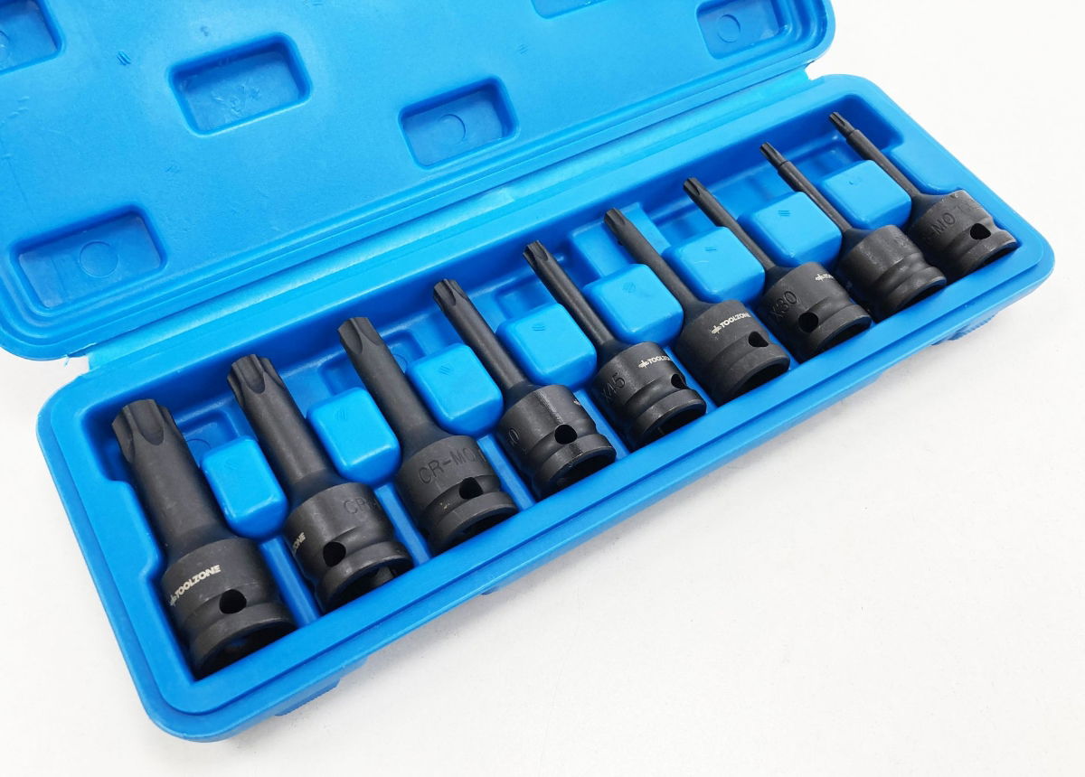 IMPACT STAR BIT SET 9PC T20-T70 1/2 DRIVE - TOOLZONE KDPSD071 thumbnail 4