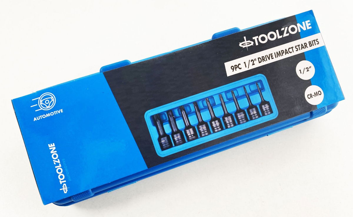 IMPACT STAR BIT SET 9PC T20-T70 1/2 DRIVE - TOOLZONE KDPSD071 thumbnail 6