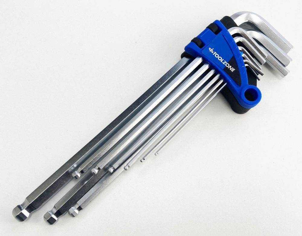 EXTRA-LONG BALL HEX KEY SET 9PC 1.5-10mm - TOOLZONE KDPSD075 thumbnail 6