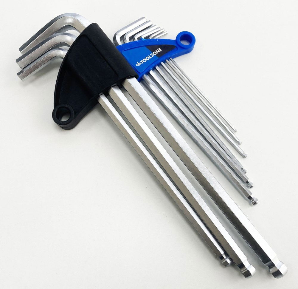 EXTRA-LONG BALL HEX KEY SET 9PC 1.5-10mm - TOOLZONE KDPSD075 thumbnail 7