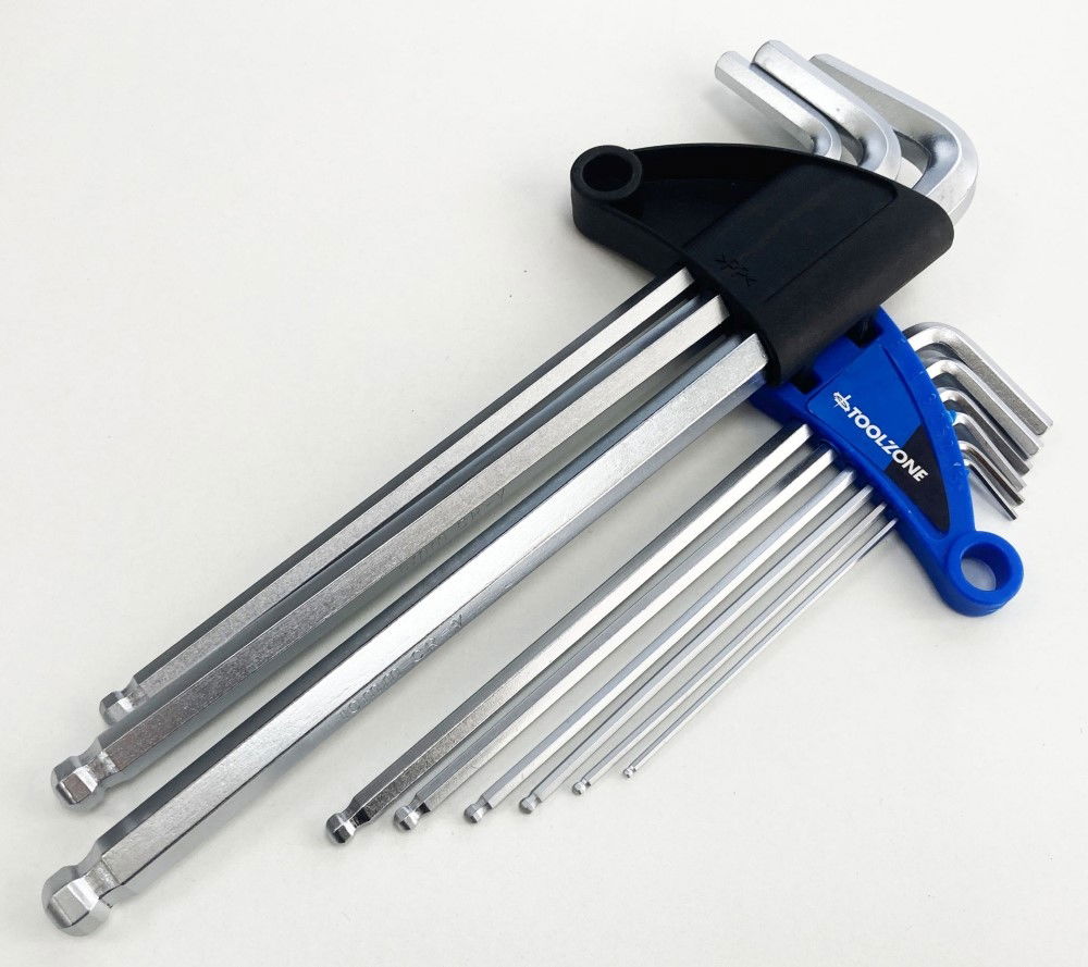 EXTRA-LONG BALL HEX KEY SET 9PC 1.5-10mm - TOOLZONE KDPSD075 thumbnail 8
