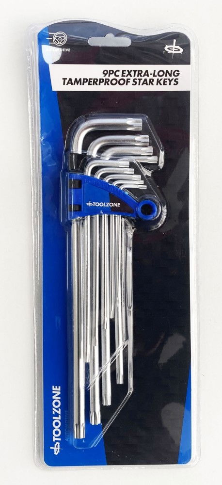 EXTRA-LONG TAMPERPROOF STAR KEY SET 9PC T10-T50 - TOOLZONE KDPSD076 image 1