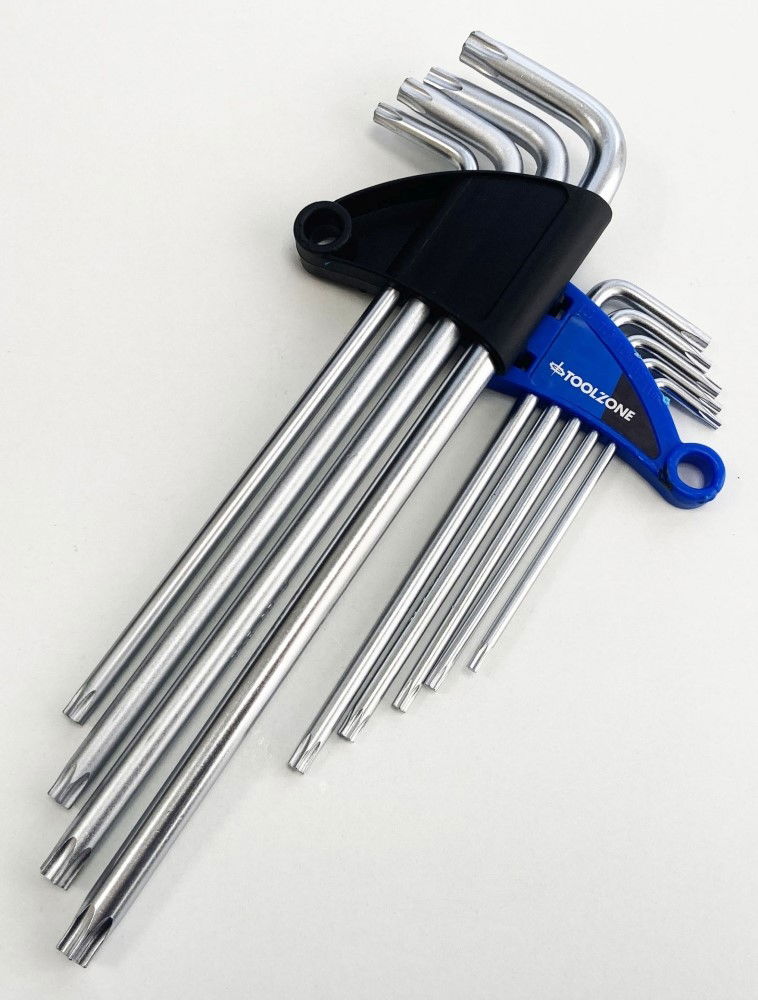 EXTRA-LONG TAMPERPROOF STAR KEY SET 9PC T10-T50 - TOOLZONE KDPSD076 thumbnail 6