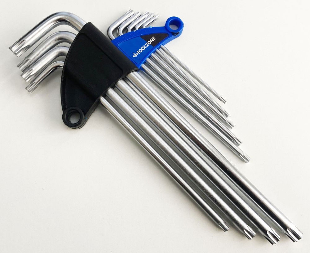 EXTRA-LONG TAMPERPROOF STAR KEY SET 9PC T10-T50 - TOOLZONE KDPSD076 thumbnail 7