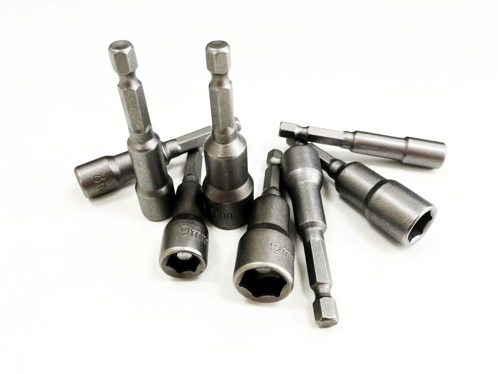 MAGNETIC NUT DRIVER SET 8PC 1/4 DRIVE 6-13mm 65mm LENGTH - TOOLZONE KDPSD083 thumbnail 5