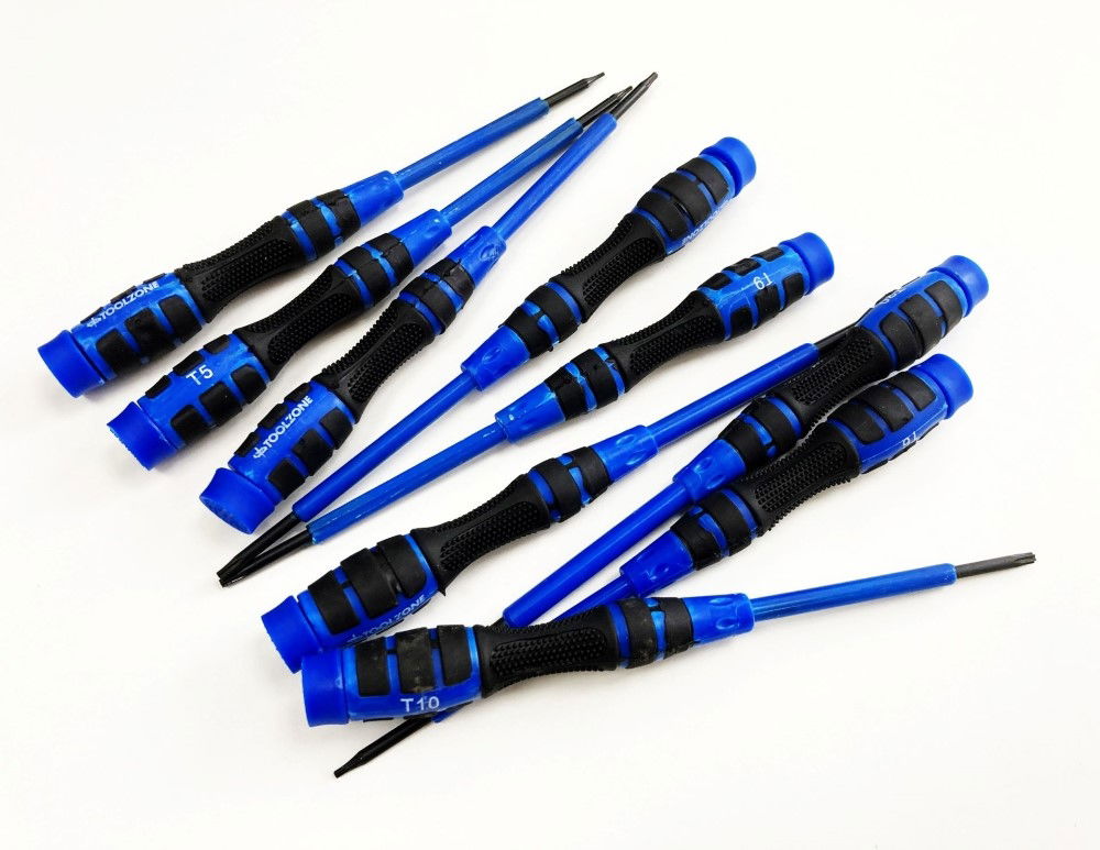 PRECISION STAR SCREWDRIVER SET 9PC T4-T20 SOFT GRIP - TOOLZONE KDPSD084 thumbnail 3