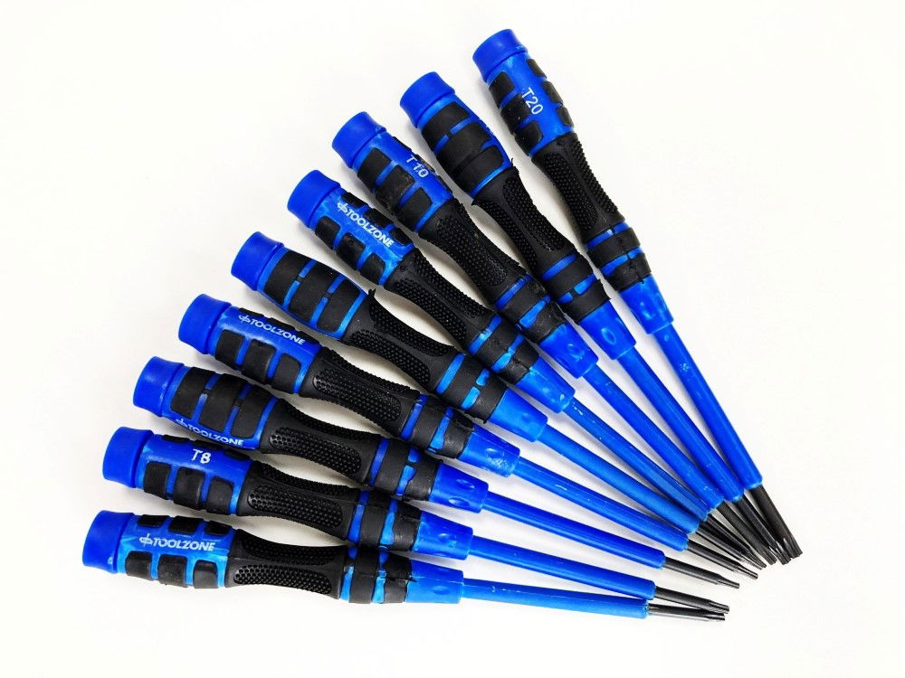 PRECISION STAR SCREWDRIVER SET 9PC T4-T20 SOFT GRIP - TOOLZONE KDPSD084 thumbnail 5