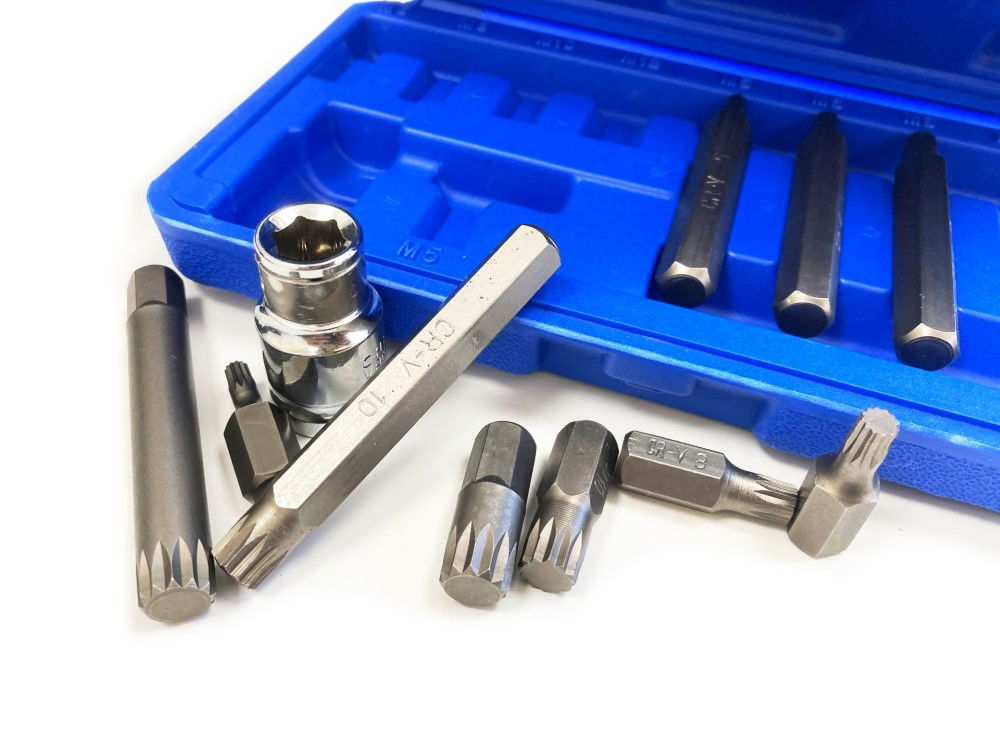 SPLINE BIT SET 11PC CRV M5-M12 30mm 75mm - TOOLZONE KDPSD098 thumbnail 6