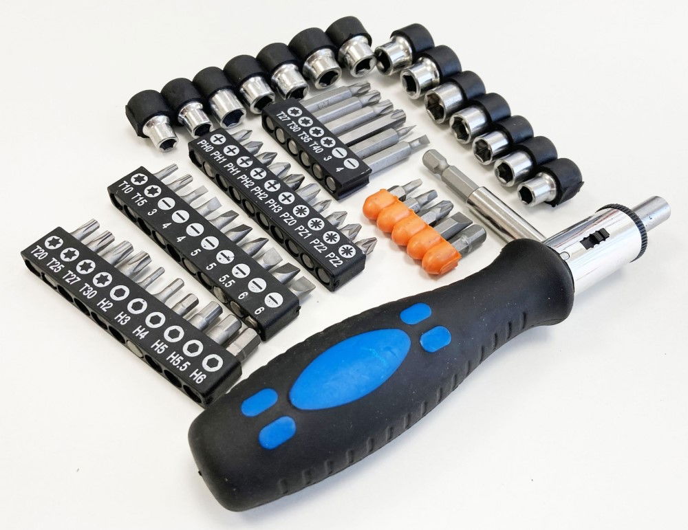 RATCHET SCREWDRIVER AND SOCKET SET 57PC - TOOLZONE KDPSD102 thumbnail 4