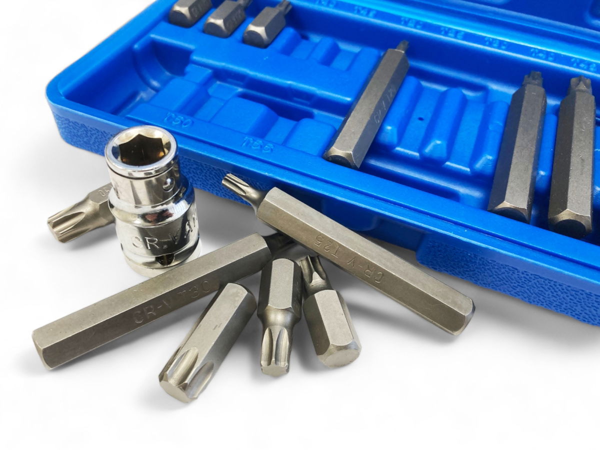 STAR BIT SET 15PC WITH 1/2 ADAPTOR 30mm 75mm - TOOLZONE KDPSD129 thumbnail 6