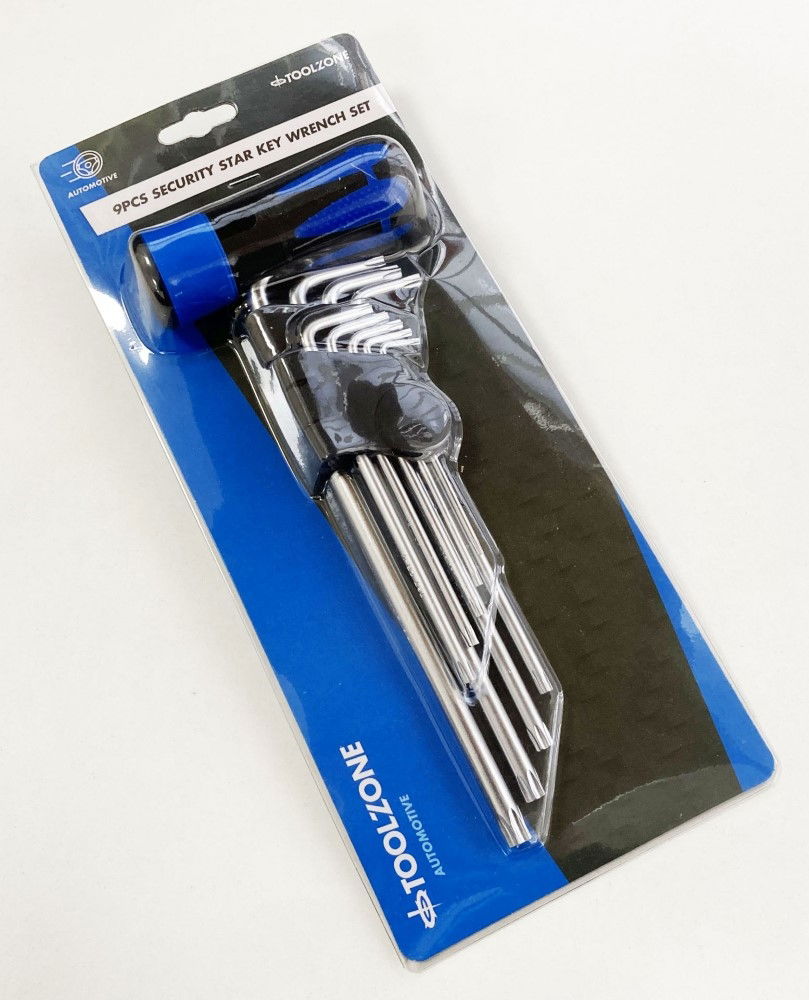 SECURITY STAR KEY SET 9PC WITH HANDLE T10-T50 - TOOLZONE KDPSD139 thumbnail 2