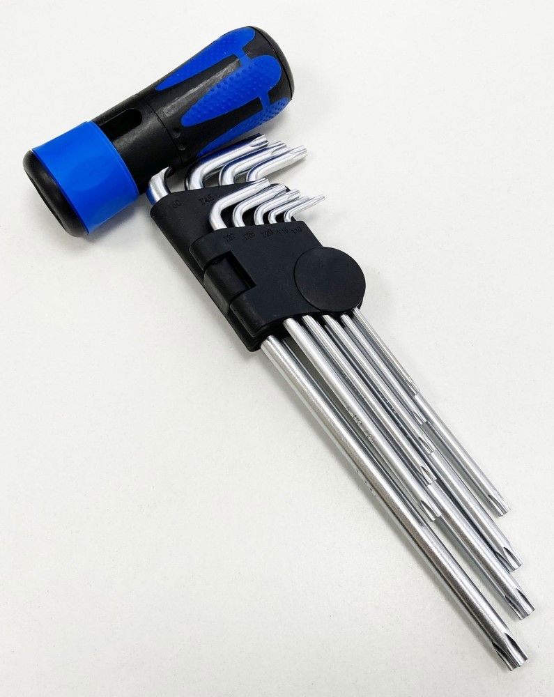 SECURITY STAR KEY SET 9PC WITH HANDLE T10-T50 - TOOLZONE KDPSD139 thumbnail 3
