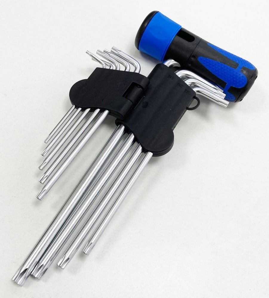 SECURITY STAR KEY SET 9PC WITH HANDLE T10-T50 - TOOLZONE KDPSD139 thumbnail 4