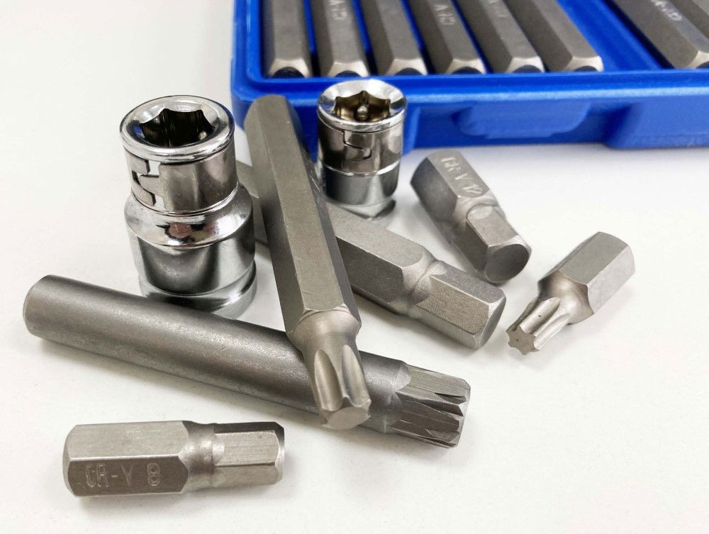 HEX STAR SPLINE BIT SET 40PC 30mm 75mm 3/8 1/2 DRIVE - TOOLZONE KDPSD140 thumbnail 4