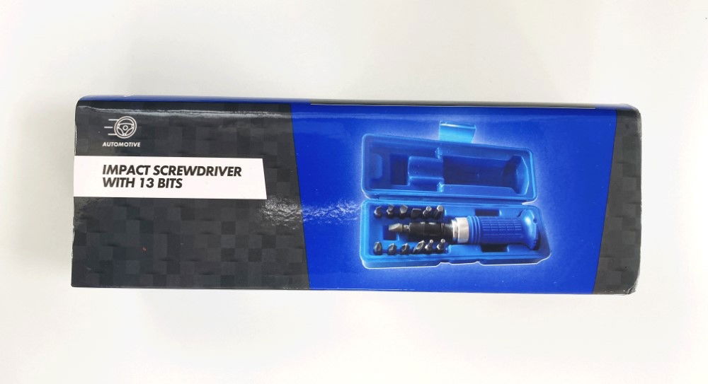 IMPACT SCREWDRIVER SET WITH 13 BITS 1/2 DRIVE - TOOLZONE KDPSD173 image 1