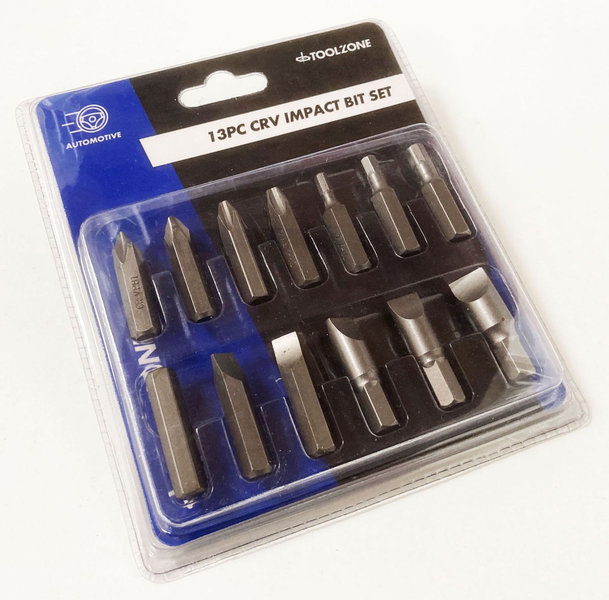 IMPACT BIT SET 13PC PH1-4 SLOT 5-12mm HEX 4-6mm - TOOLZONE KDPSD174 thumbnail 2