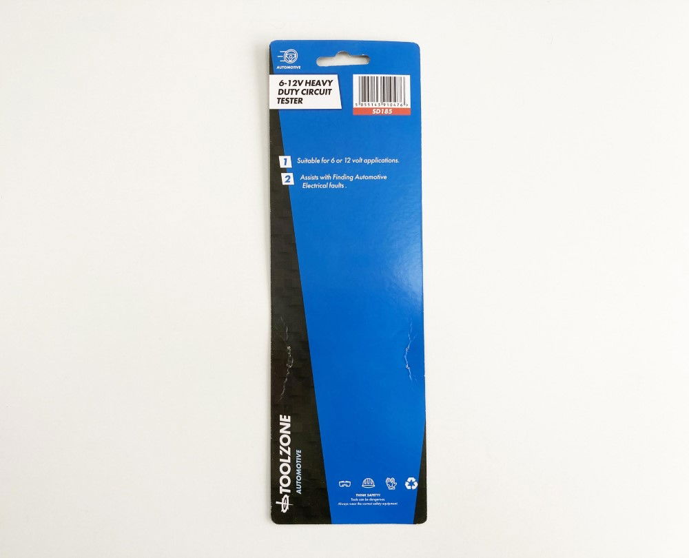CIRCUIT TESTER HEAVY DUTY 6-12v DC - TOOLZONE KDPSD185 thumbnail 3
