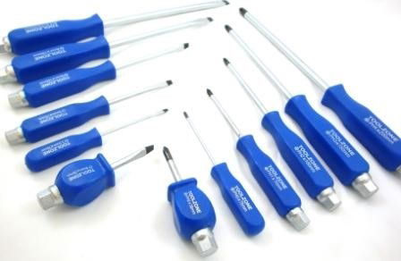 SCREWDRIVER SET HEX SHANK 12PC BLUE - TOOLZONE KDPSD190 image 1