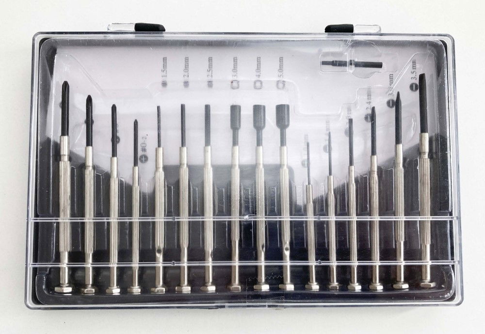 PRECISION SCREWDRIVER SET 16PC PHILLIPS 00-2 SLOT 1-3.5mm HEX 1.5-2.5 STAR 3-5 - TOOLZONE KDPSD212 thumbnail 3